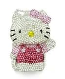 Hello Kitty 3d Handmade Swarovski Crystal Iphone 4 case/cover by Jersey Bling