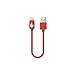 Fire Extinguisher Cable - 6 Inch [Apple MFi Certified] Lightning to USB on the go cable for iPhone 6 / iPhone 6 plus