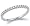Diamond Wedding Ring 14k White Gold Anniversary Band Bridal (0.15 CT), Size 5