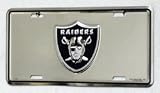Oakland Raiders 3-D Anodized License Plate