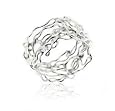 Unique Filigree Wirework Wide Band Sterling Silver Ring (Size 6,7,8,9,11)