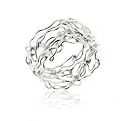 Unique Filigree Wirework Wide Band Sterling Silver Ring (Size 6,7,8,9,10,11,12)