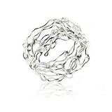 Unique Filigree Wirework Wide Band Sterling Silver Ring(Sizes 6,7,8,9,10,11,12)