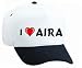 I Love Aira White Cap Image