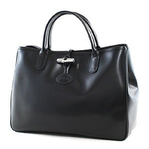 (ロンシャン)LONGCHAMP ロゾサティネ トートバッグ M 1686 051 001 Noir 画像