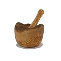 Natural Olive wood Pestle and Mortar