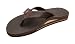 Rainbow Sandals - Womens Premier Leather Double Stack Wide Strap Expresso Size Large (7.5 - 8.5)