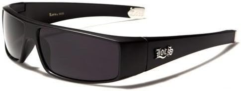 LOCS Original Gangster Shades Mens Flat Top Rectangular Sunglasses Matte Black