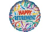 Retirement Ribbons Single Congratulations Balloon Gift