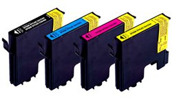  : 3 Sets of 4 Ink Cartridges for Epson Stylus Photo RX420 RX425 R240 RX520 R245 Compatible with T0551 T0552 T0553 T0554 from PCArena