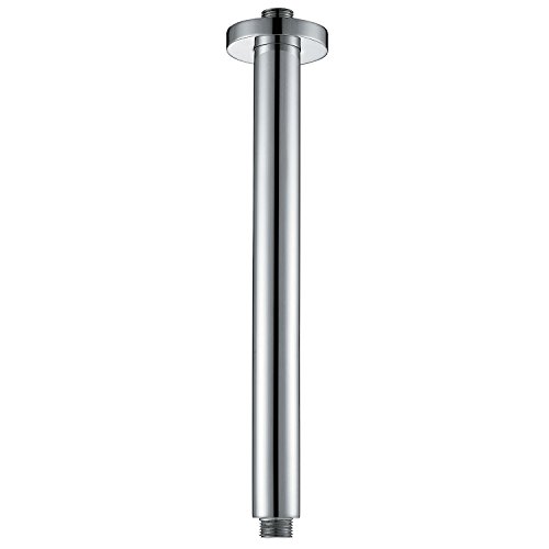 SR SUN RISE ARY001 Ceiling Mount Shower Arm Round 300mm Wall Mounted Arm of Solid Brass Chrome Finish