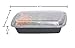 IBBM Food Storage with Lids - Reusable & Microwavable Single Compartment - 32-Ounce - 6 Pack - Black