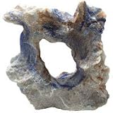 Rainbow Rock with 1 Hole - Blue - 6 in. x 2.6 in. x 6 in.