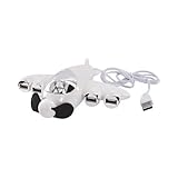 WHITE AIRPLANE High Speed USB 2.0 Hub 4 Ports For PC