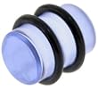 3/8 Inches Gauge Blue Uv Plug