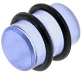 3/8 Inches Gauge Blue UV Plug