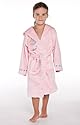 Kinderbademantel Nicky rosa Prinzessin Bademantel f&uuml;r Kinder mit Kapuze, 122/128 (WR 3-6-27a)