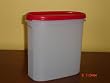 Tupperware Modular Mates Oval 3 ~ 7 1/4 cup capacity with Passion Red Seal