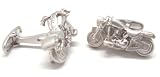Silver Harley Davidson Motorcycle Cufflinks Cuff Links Bike Biker