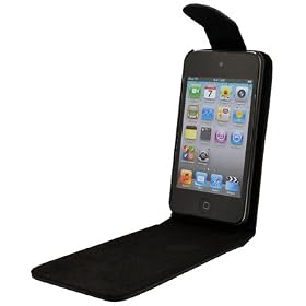 ProTek&reg; Black Leather Folio Folding Case Cover for Apple iPod Touch 4th Gen Generation 4G 8GB... by 