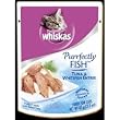 Whiskas Purrfectly FISH Tuna & Whitefish Entree Cat Food Pouches