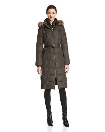 Kensie Women’s Long Down Hooded Jacket