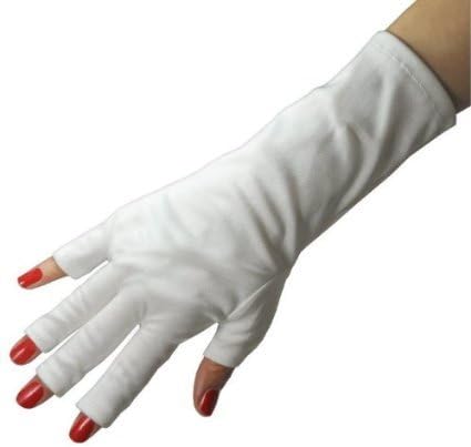 Seventhinking 10 Pairs Uv Protection Nail Uv Gel Anti-ultraviolet Open-toed Gloves