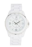 Roxy - W205BR/AWHT - Montre Femme - Quartz - Analogique - Bracelet Plastique Blanc