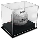 BCW Deluxe Acrylic Softball Display - Sports Memorabilia Display Case or Holder