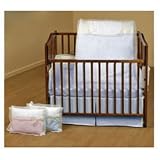 Blue Classic Bows Cradle Bedding-Size 15x33