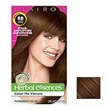 Clairol Herbal Essence Hair Color Caramel Shimmer, Medium Golden Brown # 58 - 1 Kit.