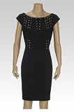 Petite Tropic Touch Stretch Grommet Detail Sheath Dress 35 Lined