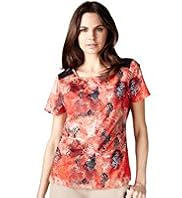 Per Una Faux Snakeskin Print T-Shirt