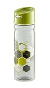 Tritan BPA Free Water Bottle - 24 oz Geo Green with Pop Lid