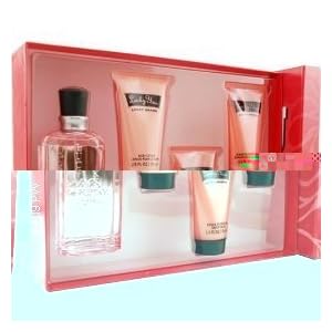 Lucky You by Lucky Brand for Women 4 Piece Set Includes: 3.4 oz Eau de Toilette Spray + 2.5 oz Body Lotion + 2.5 oz Bath and Shower Gel + 2.5 oz Conditioning Shampoo