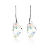 Swarovski - Aurora Borealis Crystal 925 Boucles d'oreilles en argent sterling