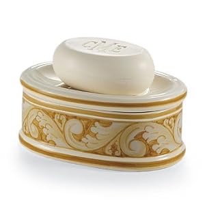 Antiga Ceramic Soap Dish - Parchment - Frontgate