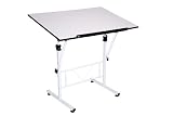 Martin Smart Art-Hobby Table, White with White Top, 24-Inch by 36-Inch Size Surface