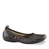 Naturalizer Women's Creston Flat,Black Leather,9.5 M