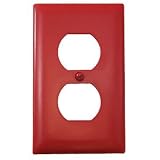Red 1 Duplex Wall Plate