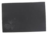 Etched Pine Cone Slate Cheese Board with Chalk; 12 x 8
