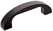 Rohde TCH-255 Aluminum Bow-Shaped Pull Handle 2.09 x 6.61 Long, Black Anodized w/Satin Finish