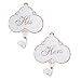 His N Hers Bathroom Wall Towel Clothing Hanger Hooks