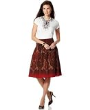 Charter Club Petite Cap-Sleeve Embroidered Tee & Printed A-Line Skirt