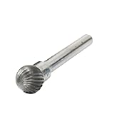 uxcell　ヤスリ　超硬バー　シングルカット　タングステンバー　火炎形状　12 x 32 mm