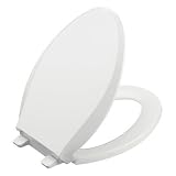 KOHLER K-4636-K4 Cachet Quiet-Close Elongated Toilet Seat, Cashmere