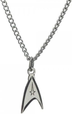 Star Trek Command Emblem Pendant Silver Color Chain Necklace