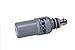 Sensorex S650CD CPVC Body Submersion Flat Surface Mounted pH Electrode, 0 to 14 pH, 57/64" Diameter x 3" Length