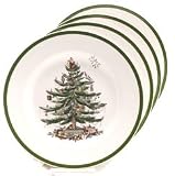 Spode Christmas Tree Grove Salad Plate, Set of 4