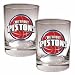 Detroit Pistons 2 Piece Rocks Glass Set